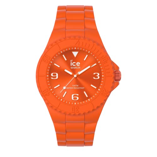 Ice-Watch - Ice Generation Flashy Orange - Orologio Arancione Da Uomocon Cinturino In Silicone - 019873 (Large)