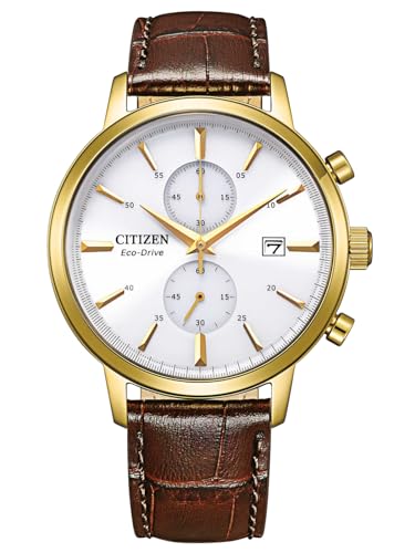 Citizen Orologio Da Uomo Analogico Eco-Drive 32025928, Marrone, Misura Unica