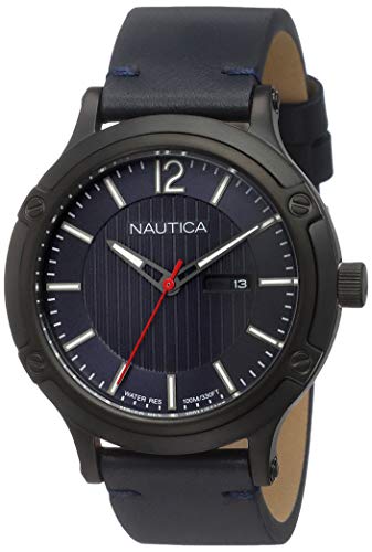 Nautica Orologio Analogueico Quarzo Uomo Con Cinturino In Pelle Napprh017