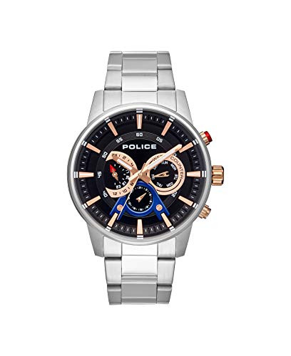 Police Orologio Multi-Quadrante Quarzo Uomo Con Cinturino In Acciaio Inox Pl.15523Js/02M