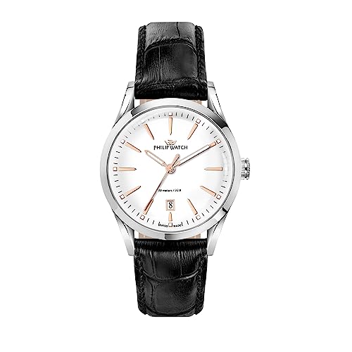 Philip Watch Sunray Orologio Uomo, Tempo E Data, Analogico - 39Mm
