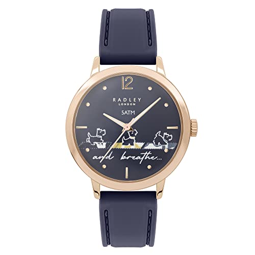 Radley Orologio Da Donna Con Cinturino In Silicone Blu Navy Ry21612, Marina Militare