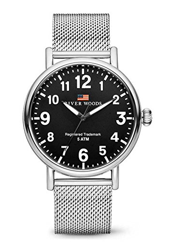 River Woods Orologio Analogico Quarzo Uomo Con Cinturino In Acciaio Inox Rw420003