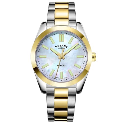 Rotary Serafino Femminile | Quadrante In Madreperla | Bracciale Bicolore Lb05281/41