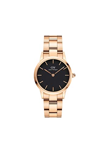 Daniel Wellington Iconic Link Orologio Unisex Adulto, 36Mm, In Acciaio Inox, Oro Rosa