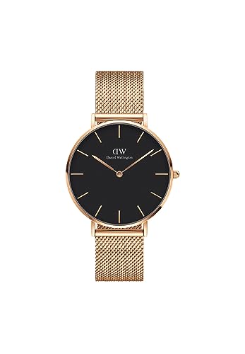 Daniel Wellington Petite Melrose Orologio Unisex Adulto, 36Mm, In Maglia, Oro Rosa