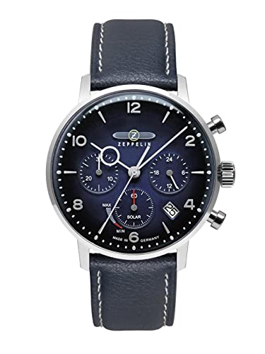 Zeppelin Lz129 Hindenburg Orologio Uomo Analogico Al Quarzo Con Cinturino In Pelle Di Vitello 8086-3N