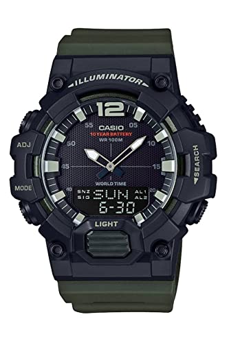 Casio Orologio Multi-Quadrante Quarzo Uomo Con Cinturino In Resina Hdc-700-3Avef