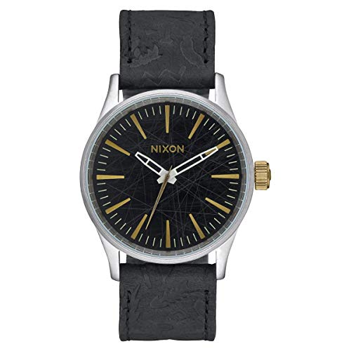 Nixon Orologio Analogico Quarzo Unisex Con Cinturino In Pelle A377-2222-00