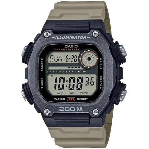 Casio Orologio Da Uomo Con Quadrante Nero Digitale Giovanile-Dw-291Hx-5Avdf, Nero, Cinturino