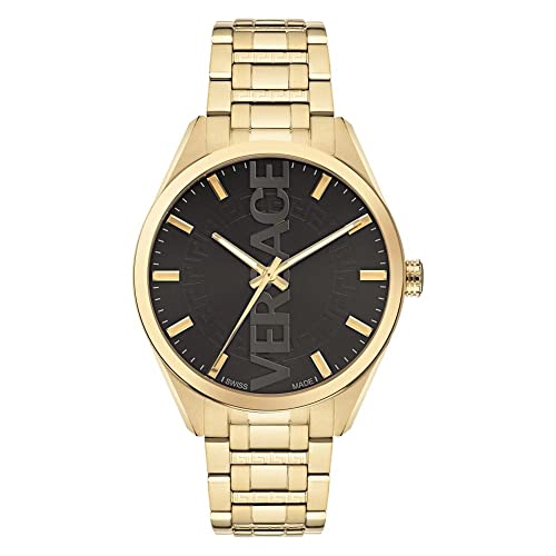 Versace Orologio Analogico Al Quarzo Svizzero Donna Con Cinturino In Acciaio Inossidabile Ve3H00622