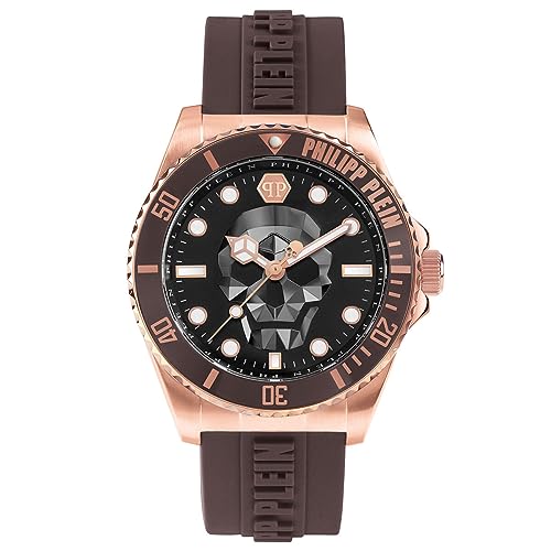 Philipp Plein Orologio Analogico Al Quarzo Uomo Con Cinturino In Silicone Pwoaa0322