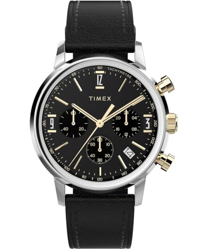 Timex Orologio Cronógrafo Al Quarzo Da Uomo Con Cinturino In Pelle Tw2W51500