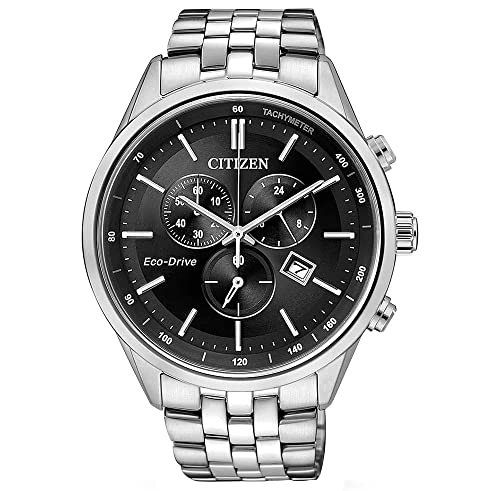 Citizen Orologio Cronografo Al Quarzo Uomo Con Cinturino In Acciaio Inossidabile At2141-87E