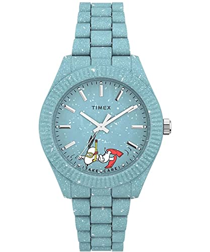 Timex Orologio Analogico Al Quarzo Donna Con Cinturino In Platino Tw2V53200