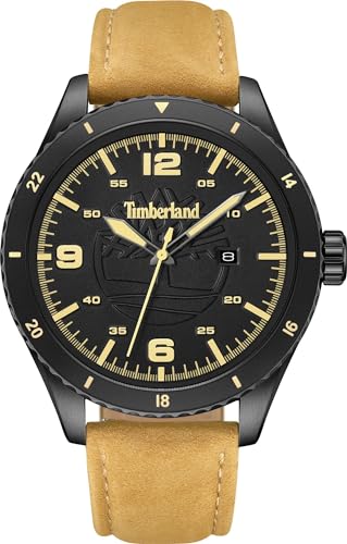 Timberland Orologio Analogico Al Quarzo Uomo Con Cinturino In Pelle Tdwgb0010502