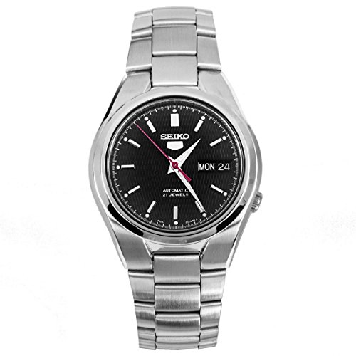 Seiko 5 Gent Orologia Da Polso, Automatico, Uomo, Cinturino In Acciaio Inox, Grigio