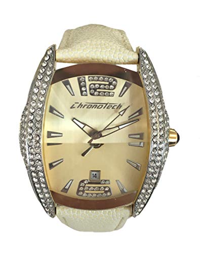 Chronotech Orologio Analogico Quarzo Donna Con Cinturino In Pelle Ct7814M-04S