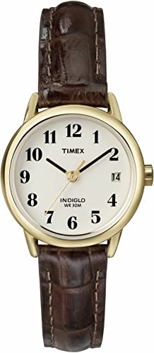 Orologio Da Donna Timex Easy Reader, 25 Mm, Marrone E Oro, T20071