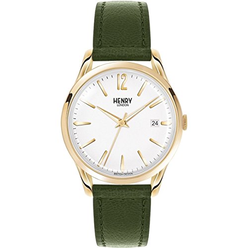 Henry London Orologio Analogico Quarzo Unisex Adulto Con Cinturino In Pelle Hl39-S-0098