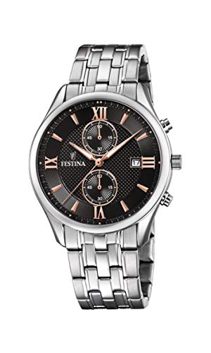 Festina Orologio Cronografo Quarzo Uomo Con Cinturino In Acciaio Inox F6854/7