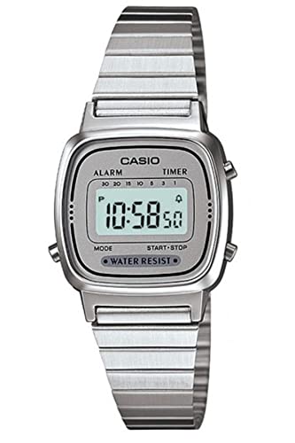Casio Orologio Digitale Giapponese Al Quarzo Donna Con Cinturino In Acciaio Inossidabile La-670W-7D