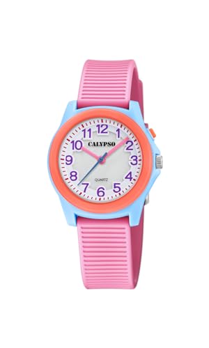 Calypso Junior Collection Orologio Bambino/A Con Illuminazione Quadrante K5823 (Rosa/Azzurro)