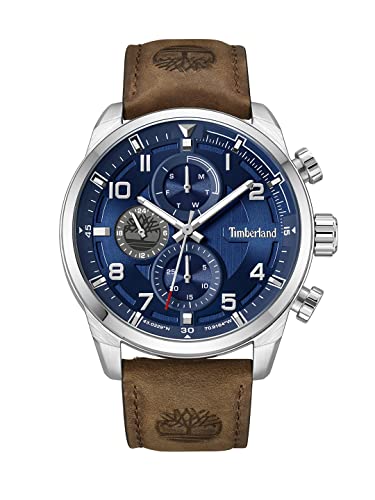 Timberland Orologio Analogico Al Quarzo Uomo Con Cinturino In Pelle Tdwgf2201106