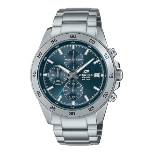 Casio Orologio Cronógrafo Al Quarzo Da Uomo Con Cinturino In Acciaio Inossidabile Efr-526D-2Avuef