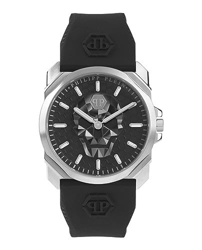 Philipp Plein Orologio Analogico Al Quarzo Uomo Con Cinturino In Silicone Pwlaa0122