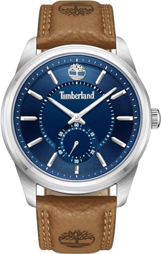 Timberland Northbridge Orologio Da Uomo Con Cinturino In Pelle Marrone 45Mm 5 Atm - Tdwga0029702, Marina Militare