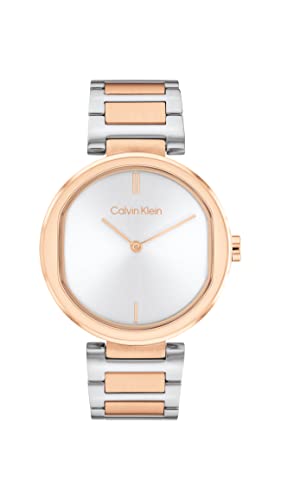 Calvin Klein Orologio Analogico Al Quarzo Da Donna Con Cinturino In Acciaio Inossidabile, Grigio - 25200251