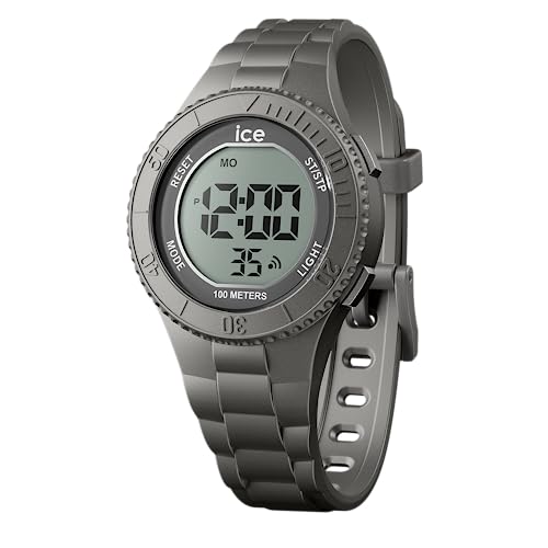 Ice-Watch - Ice Digit Anthracite Metallic - Orologio Grigio Da Bambini Con Cinturino In Plastica - 021610 (Small)