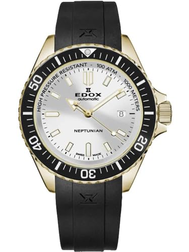 Edox Orologio Analogico Al Quarzo Uomo Con Cinturino In Acciaio Inossidabile Mid-39652
