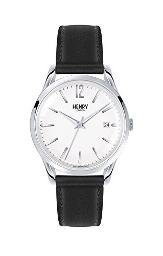 Henry London Orologio Analogico Quarzo Unisex Con Cinturino In Pelle Hl39-S-0017