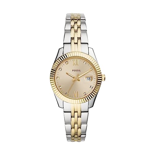 Fossil Orologio Scarlette Mini Da Donna, Movimento Al Quarzo, Cassa In Acciaio Inossidabile 32 Mm E Bracciale In Acciaio Inossidabile, Es4949
