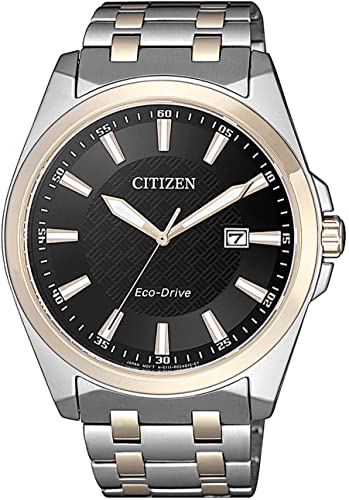 Citizen Orologio Analogo Eco-Drive Uomo Con Cinturino In Acciaio Inossidabile Bm7109-89E