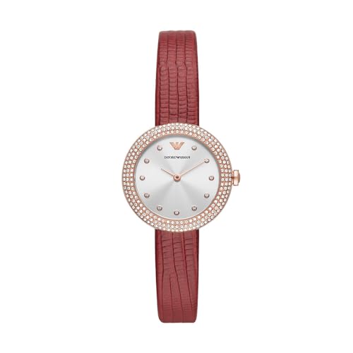 Emporio Armani Orologio Analogico Al Quarzo Donna Con Cinturino In Pelle Ar11438