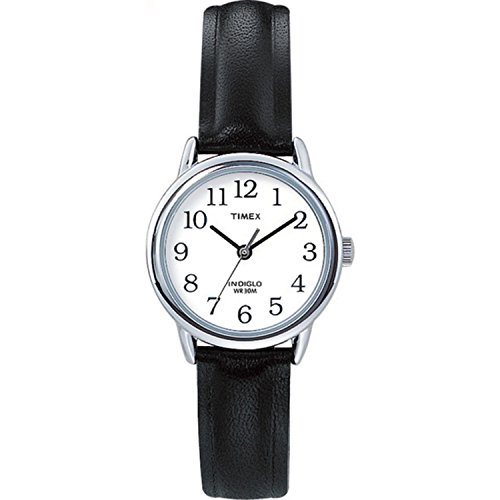 Timex Easy Reader T20441 Orologio Da Donna Con Cinturino In Pelle Nera Da 25 Mm