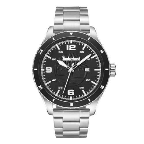 Timberland Orologio Analogico Al Quarzo Uomo Con Cinturino In Acciaio Inossidabile Tdwgh0010503