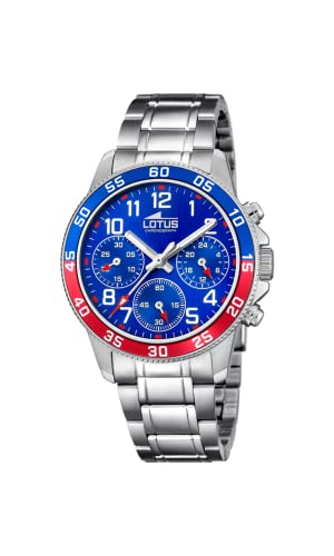 Lotus Orologio Modello 18580/4 Della Collezione Junior Collection, Cassa Da 36 Mm Blu Con Cinturino In Acciaio Per Cadetti