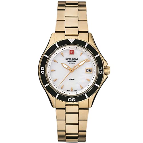 Swiss Alpine Military 7740.1 - Orologio Analogico Al Quarzo, Da Donna, In Acciaio Inox