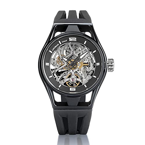 Orologio Uomo Automatico Skeleton Montecristo Nero Locman