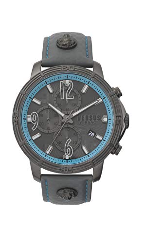 Versus Versace Bicocca Orologio 46 Mm Cronografo, Uomo, Argento