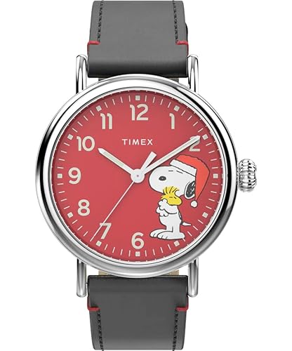 Timex Orologio X Peanuts Con Snoopy Holiday 40 Mm Tw2V61100, Rosso