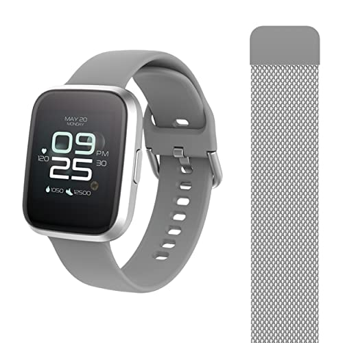 Forever Smartwatch Forevigo 2 Sw-310, Batteria 15 Giorni, Elegante, Cinturino Intercambiabile, Per Allenamento, Attività, Notifiche, Sonno, Ip68, Blue