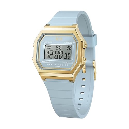 Ice-Watch - Ice Digit Retro Tranquil Blue - Orologio Blu Da Donna Con Cinturino In Plastica - 022058 (Small)