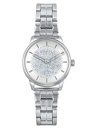Breil - Women'S Watch Lucille Collection Ew0541 - Accessori Donna - Orologio Per Donne In Acciaio Lucido Con Cassa Da 32 Mm E Cinturino Regolabile Da