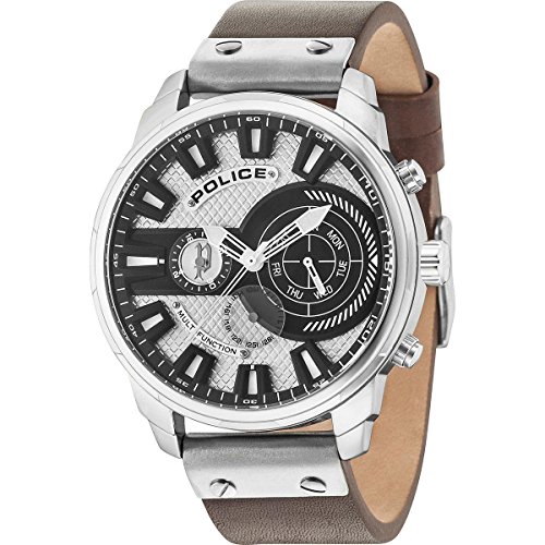Police Orologio Multi-Quadrante Quarzo Uomo Con Cinturino In Pelle Pl15217Js.04A