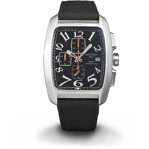 Cronografo Uomo Alluminio Sport Anniversary Nero Locman